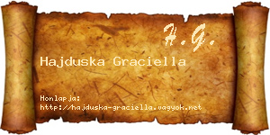 Hajduska Graciella névjegykártya